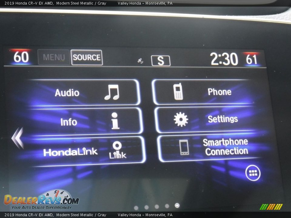 2019 Honda CR-V EX AWD Modern Steel Metallic / Gray Photo #19