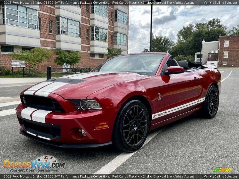 Front 3/4 View of 2013 Ford Mustang Shelby GT500 SVT Performance Package Convertible Photo #1