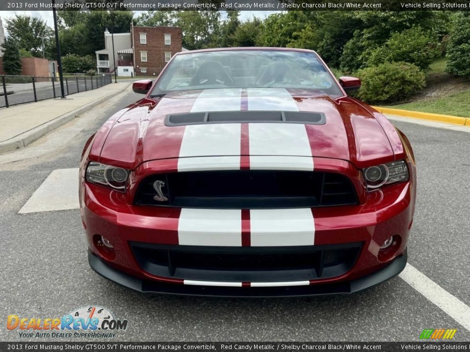 2013 Ford Mustang Shelby GT500 SVT Performance Package Convertible Red Candy Metallic / Shelby Charcoal Black/White Accent Photo #3