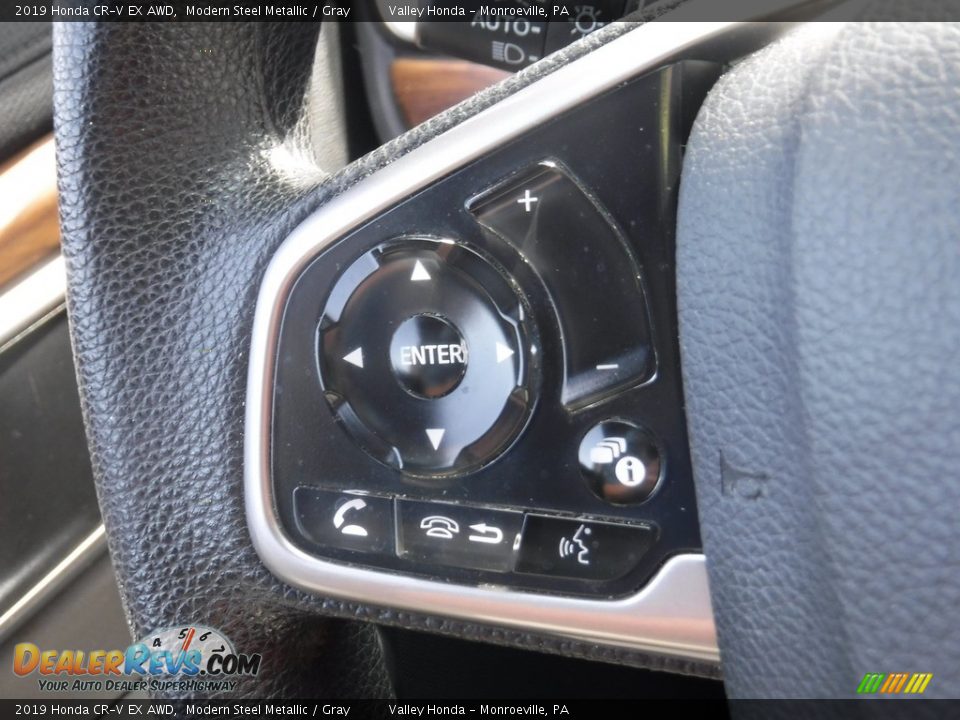2019 Honda CR-V EX AWD Modern Steel Metallic / Gray Photo #23