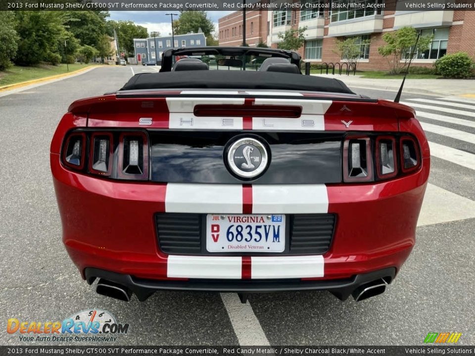 2013 Ford Mustang Shelby GT500 SVT Performance Package Convertible Red Candy Metallic / Shelby Charcoal Black/White Accent Photo #5