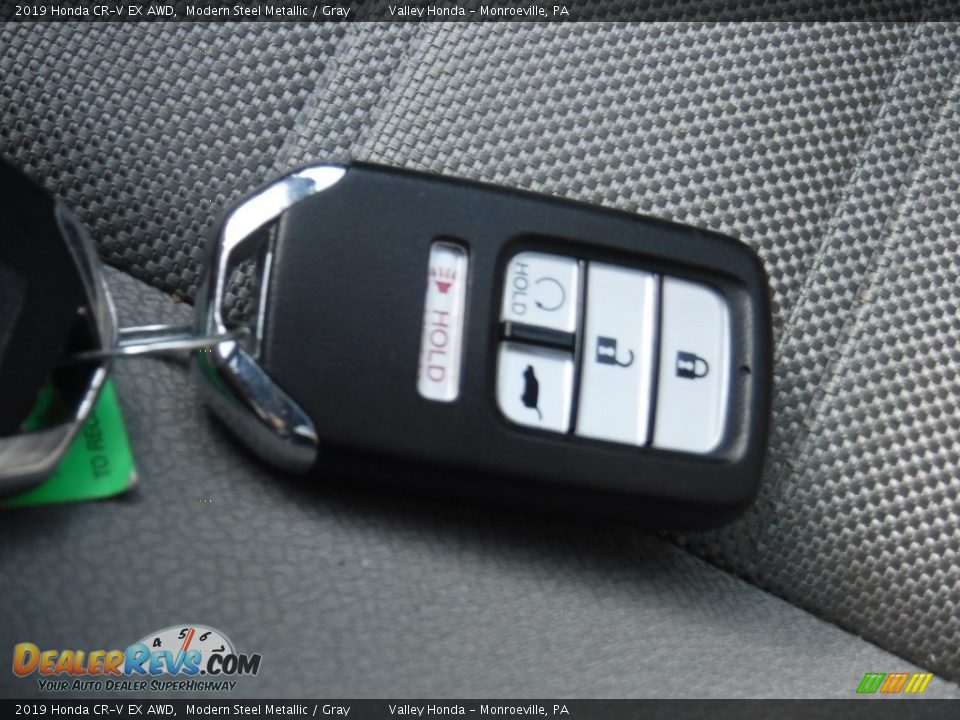 2019 Honda CR-V EX AWD Modern Steel Metallic / Gray Photo #28
