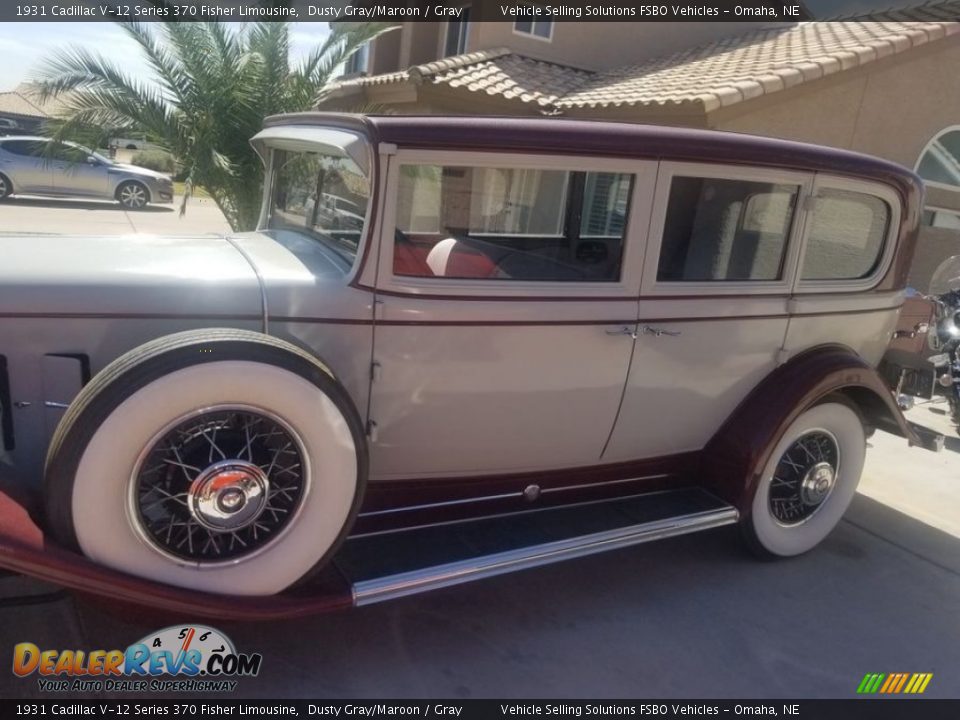 Dusty Gray/Maroon 1931 Cadillac V-12 Series 370 Fisher Limousine Photo #5