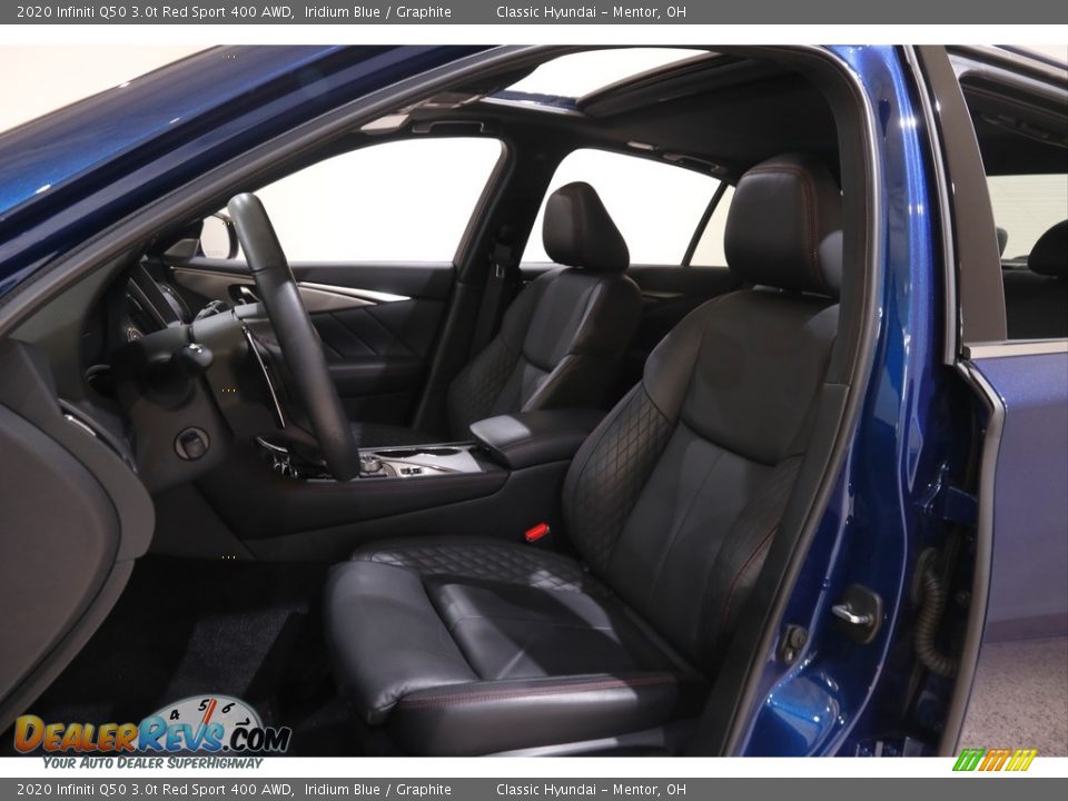Front Seat of 2020 Infiniti Q50 3.0t Red Sport 400 AWD Photo #5