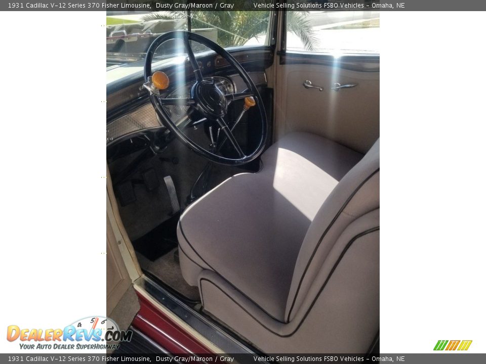 Gray Interior - 1931 Cadillac V-12 Series 370 Fisher Limousine Photo #8