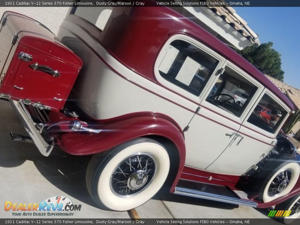 Dusty Gray/Maroon 1931 Cadillac V-12 Series 370 Fisher Limousine Photo #11