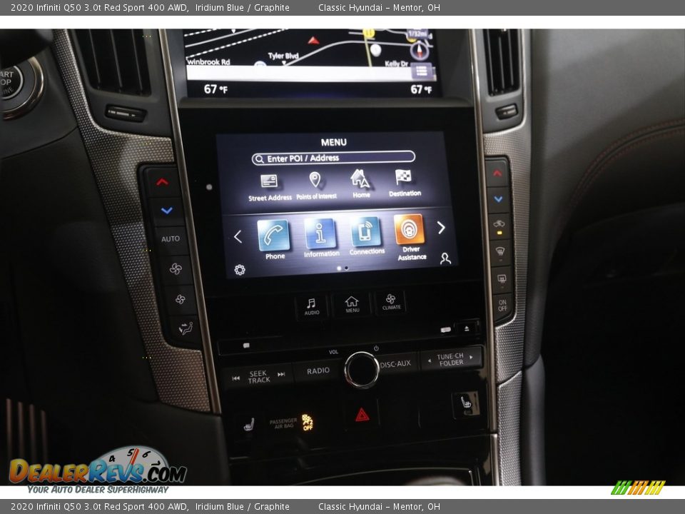 Controls of 2020 Infiniti Q50 3.0t Red Sport 400 AWD Photo #12