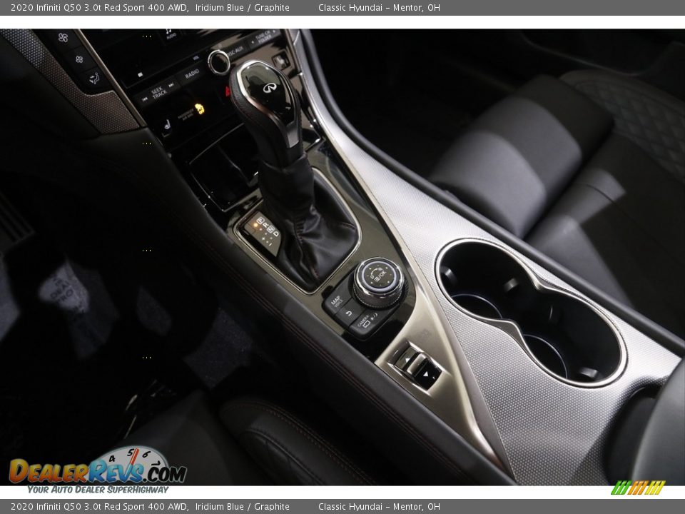 2020 Infiniti Q50 3.0t Red Sport 400 AWD Shifter Photo #15
