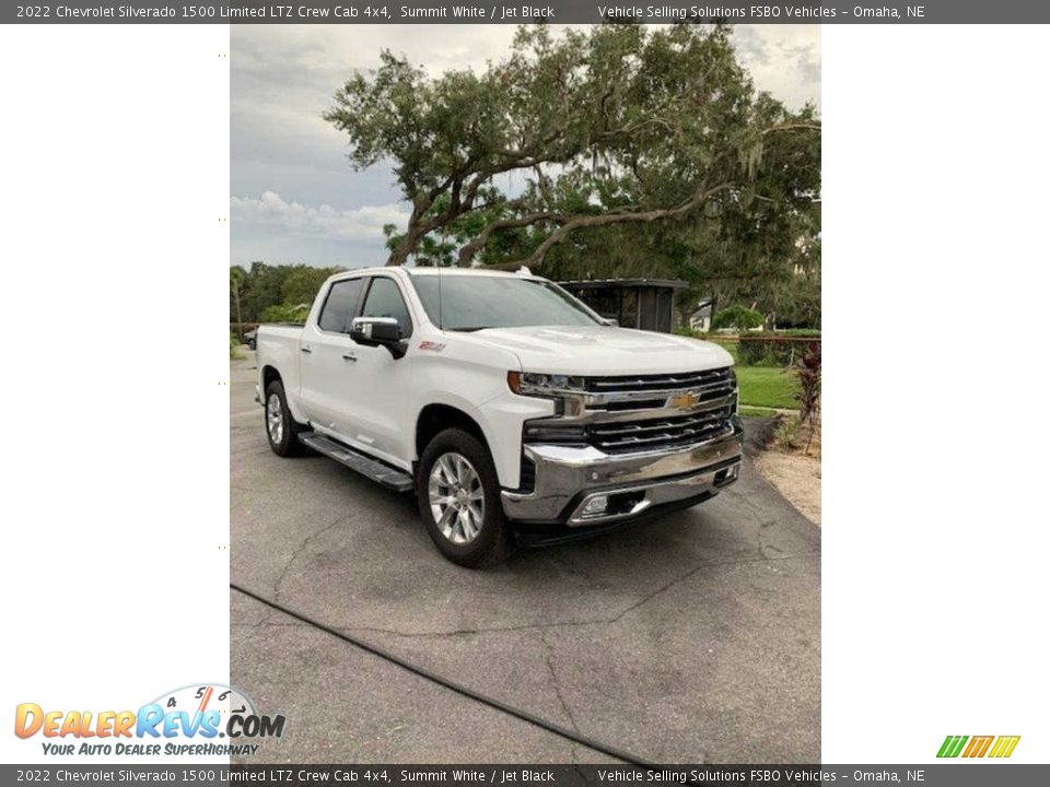 2022 Chevrolet Silverado 1500 Limited LTZ Crew Cab 4x4 Summit White / Jet Black Photo #3