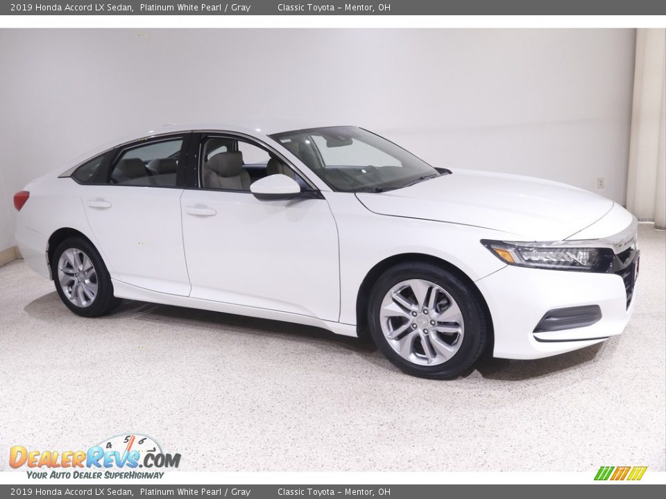 2019 Honda Accord LX Sedan Platinum White Pearl / Gray Photo #1