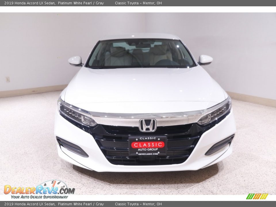 2019 Honda Accord LX Sedan Platinum White Pearl / Gray Photo #2