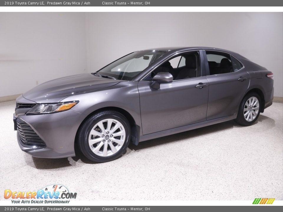 2019 Toyota Camry LE Predawn Gray Mica / Ash Photo #3
