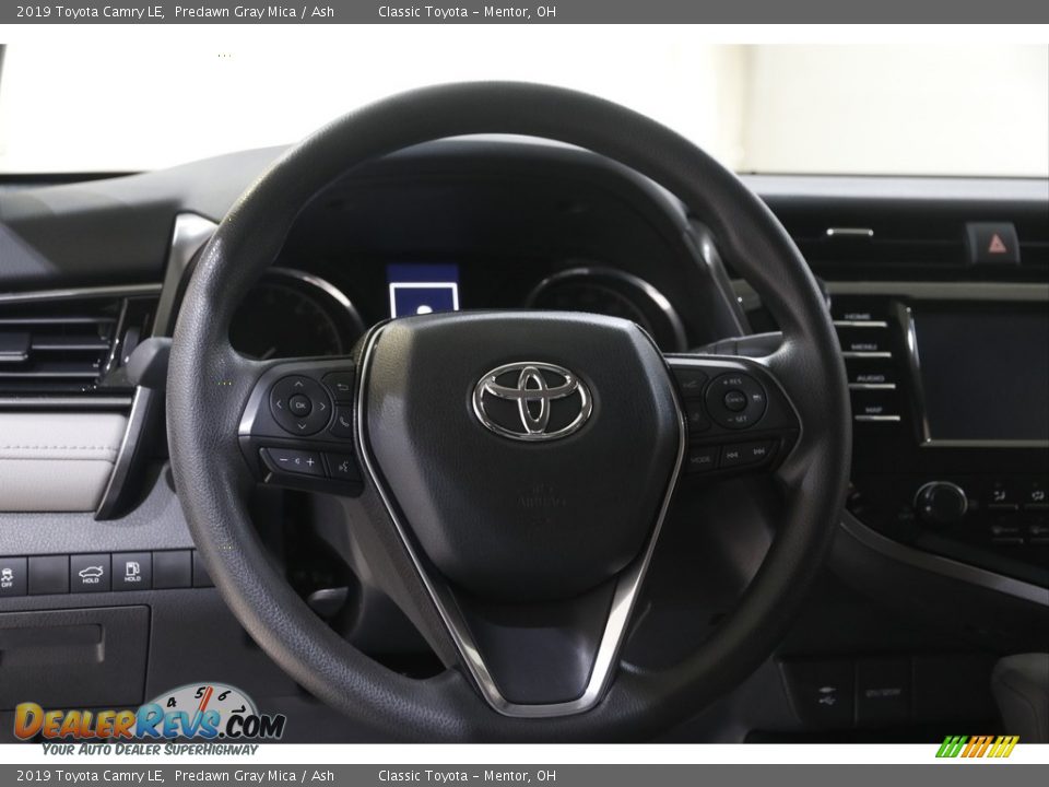 2019 Toyota Camry LE Predawn Gray Mica / Ash Photo #7