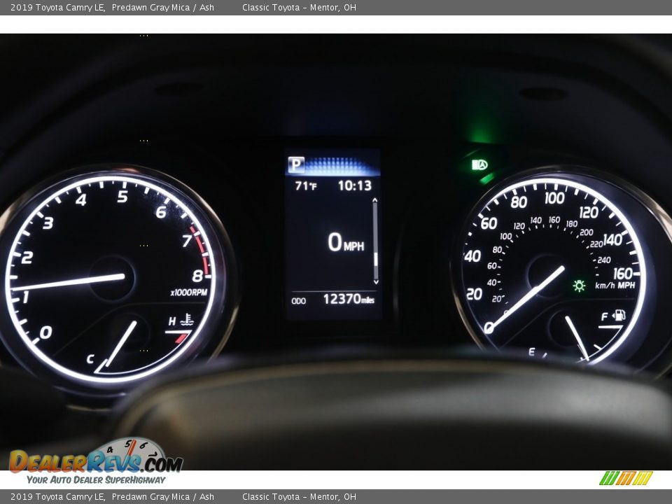 2019 Toyota Camry LE Predawn Gray Mica / Ash Photo #8