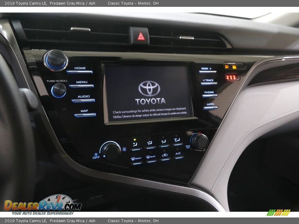 2019 Toyota Camry LE Predawn Gray Mica / Ash Photo #9