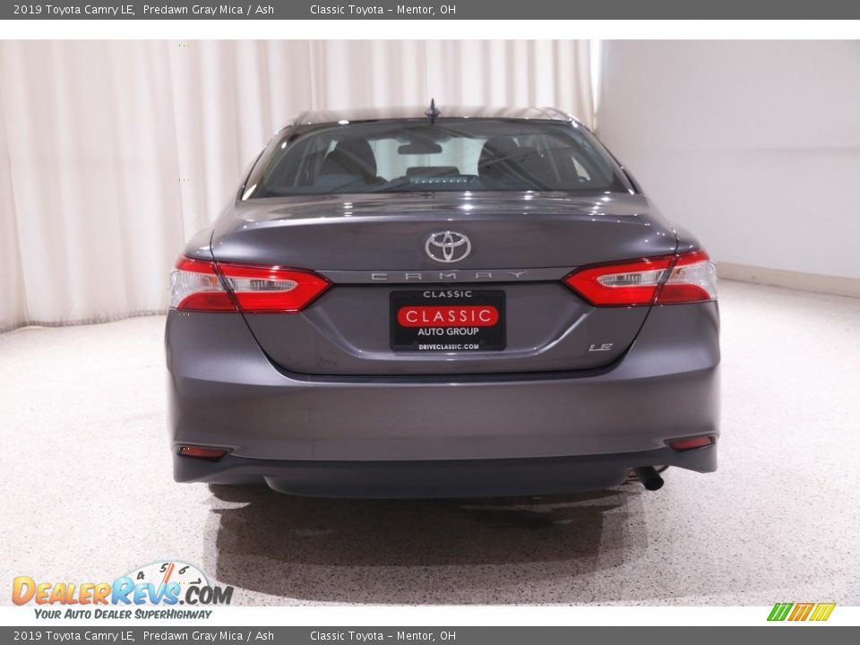 2019 Toyota Camry LE Predawn Gray Mica / Ash Photo #16