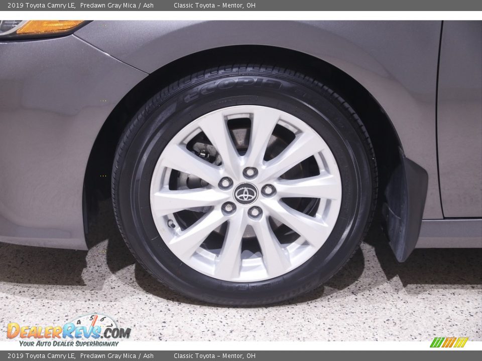 2019 Toyota Camry LE Predawn Gray Mica / Ash Photo #18