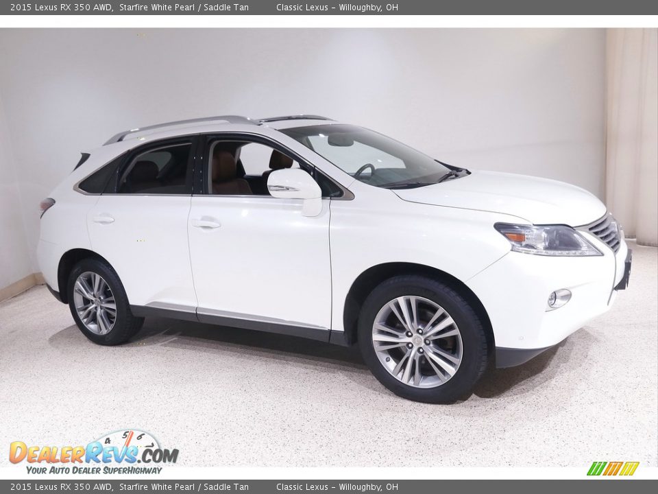 2015 Lexus RX 350 AWD Starfire White Pearl / Saddle Tan Photo #1