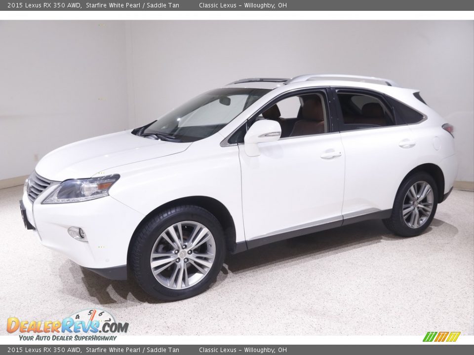 2015 Lexus RX 350 AWD Starfire White Pearl / Saddle Tan Photo #3