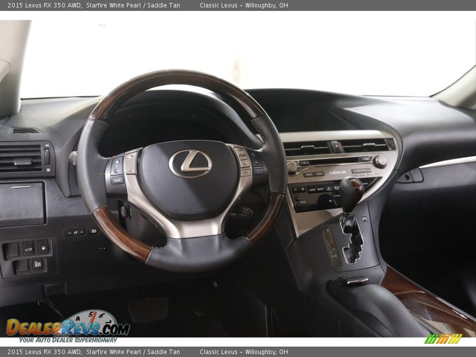 2015 Lexus RX 350 AWD Starfire White Pearl / Saddle Tan Photo #6