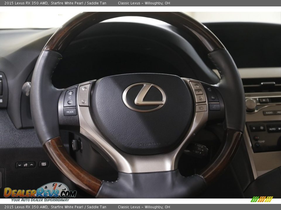 2015 Lexus RX 350 AWD Starfire White Pearl / Saddle Tan Photo #7