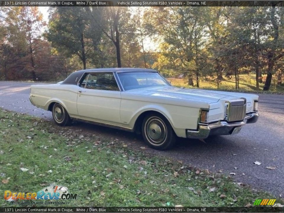 White 1971 Lincoln Continental Mark III Coupe Photo #20