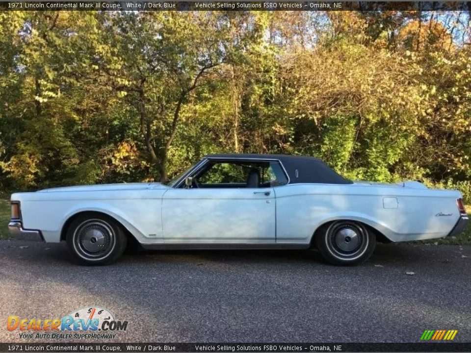 White 1971 Lincoln Continental Mark III Coupe Photo #36