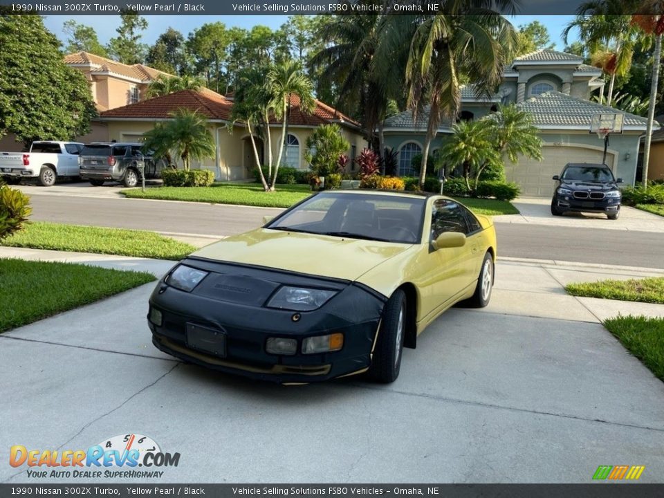 1990 Nissan 300ZX Turbo Yellow Pearl / Black Photo #2