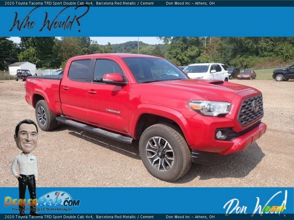 2020 Toyota Tacoma TRD Sport Double Cab 4x4 Barcelona Red Metallic / Cement Photo #1
