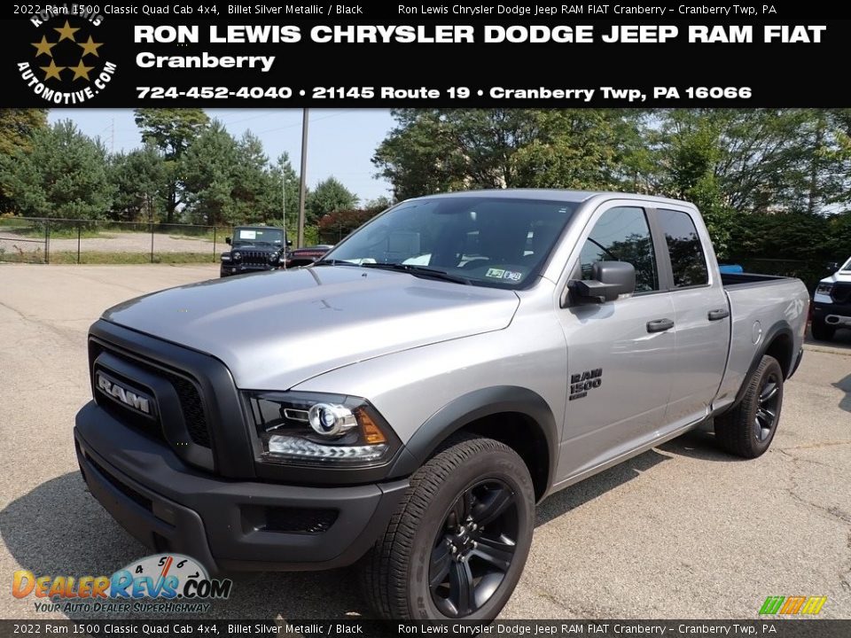 2022 Ram 1500 Classic Quad Cab 4x4 Billet Silver Metallic / Black Photo #1