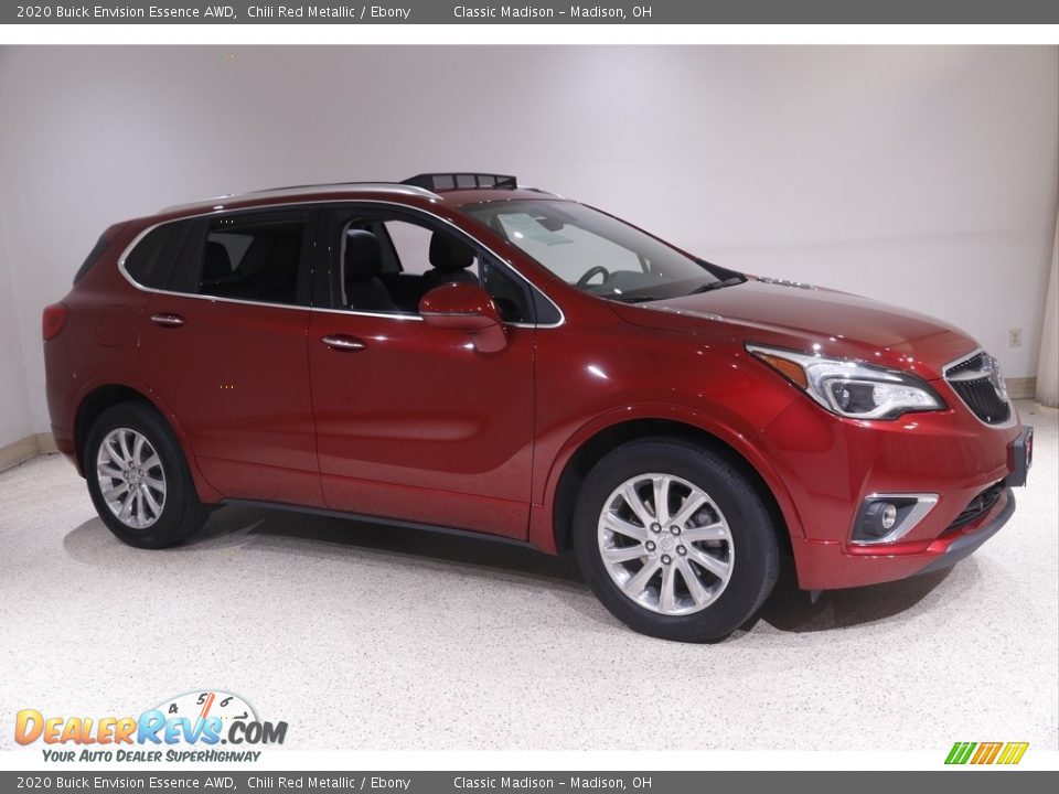 2020 Buick Envision Essence AWD Chili Red Metallic / Ebony Photo #1