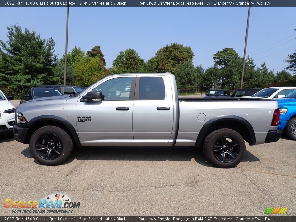 2022 Ram 1500 Classic Quad Cab 4x4 Billet Silver Metallic / Black Photo #2