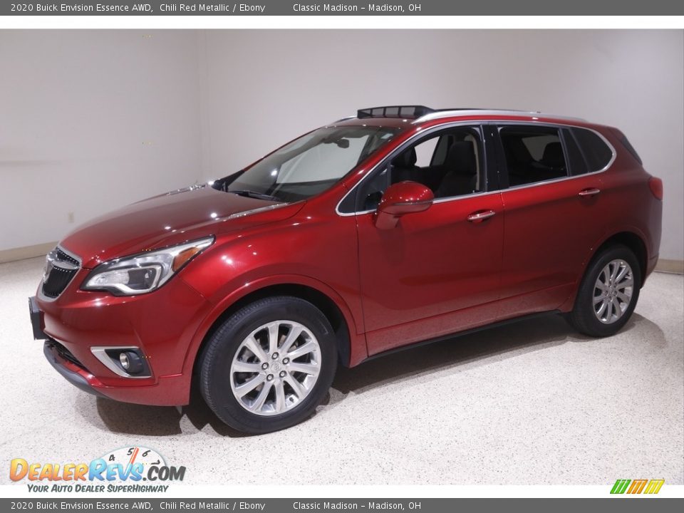 2020 Buick Envision Essence AWD Chili Red Metallic / Ebony Photo #3