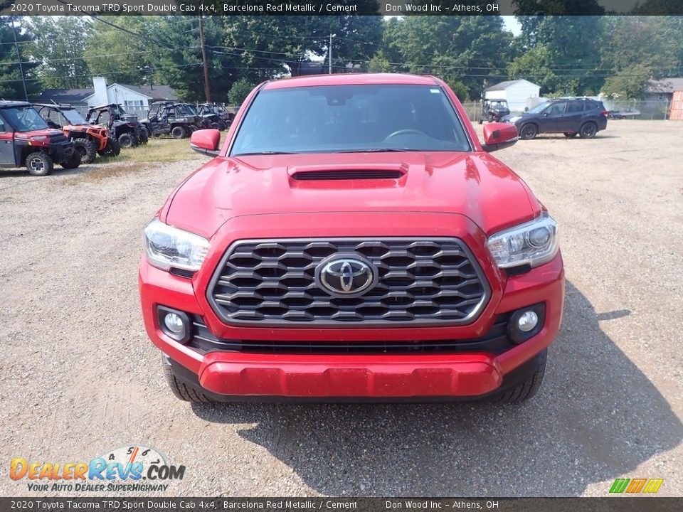 2020 Toyota Tacoma TRD Sport Double Cab 4x4 Barcelona Red Metallic / Cement Photo #3