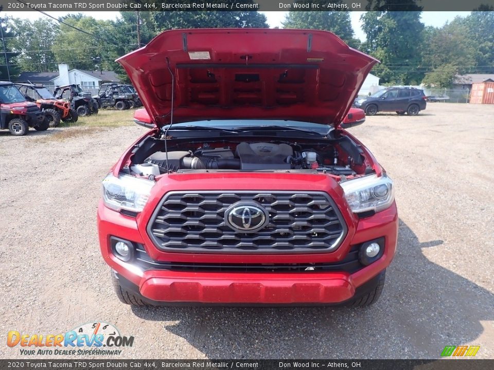 2020 Toyota Tacoma TRD Sport Double Cab 4x4 Barcelona Red Metallic / Cement Photo #4