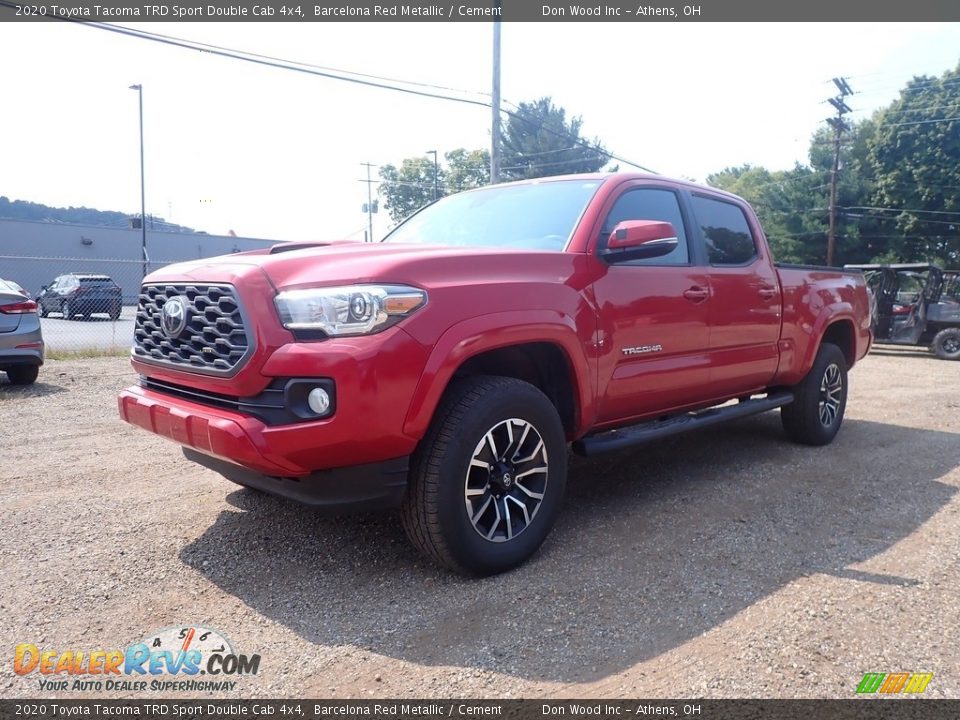 2020 Toyota Tacoma TRD Sport Double Cab 4x4 Barcelona Red Metallic / Cement Photo #6