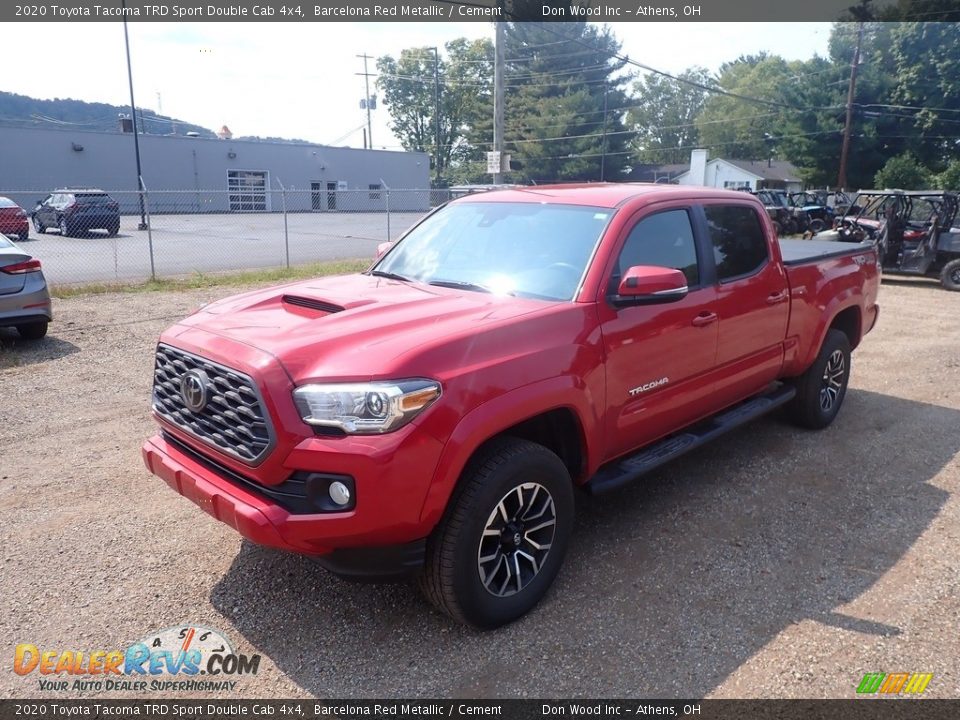 2020 Toyota Tacoma TRD Sport Double Cab 4x4 Barcelona Red Metallic / Cement Photo #7