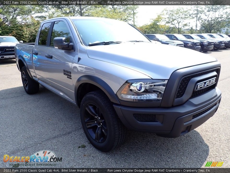 2022 Ram 1500 Classic Quad Cab 4x4 Billet Silver Metallic / Black Photo #7