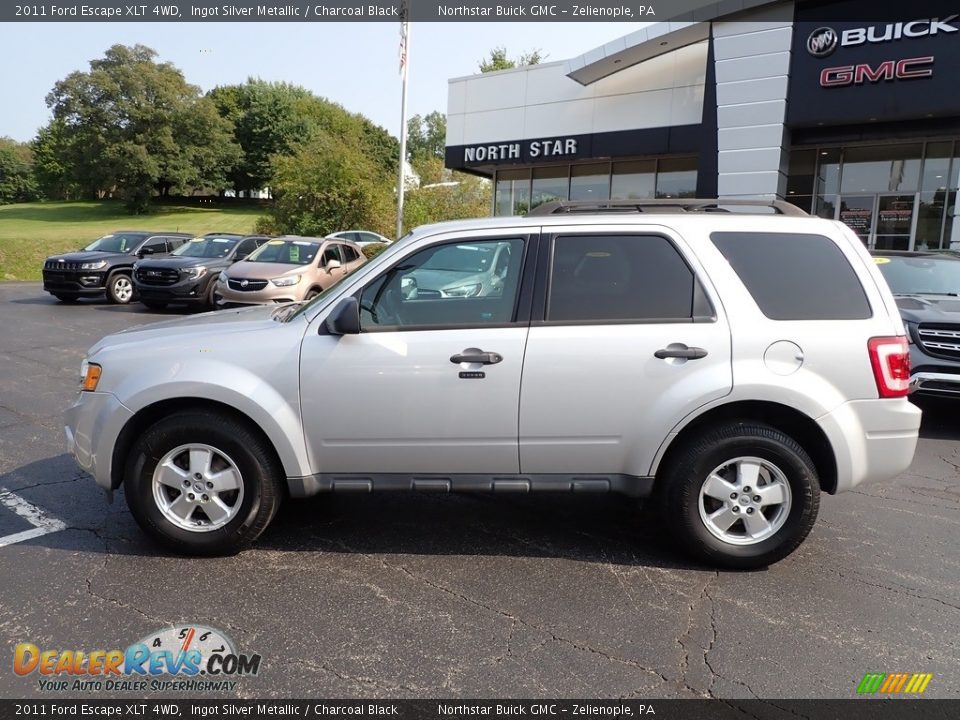 2011 Ford Escape XLT 4WD Ingot Silver Metallic / Charcoal Black Photo #2