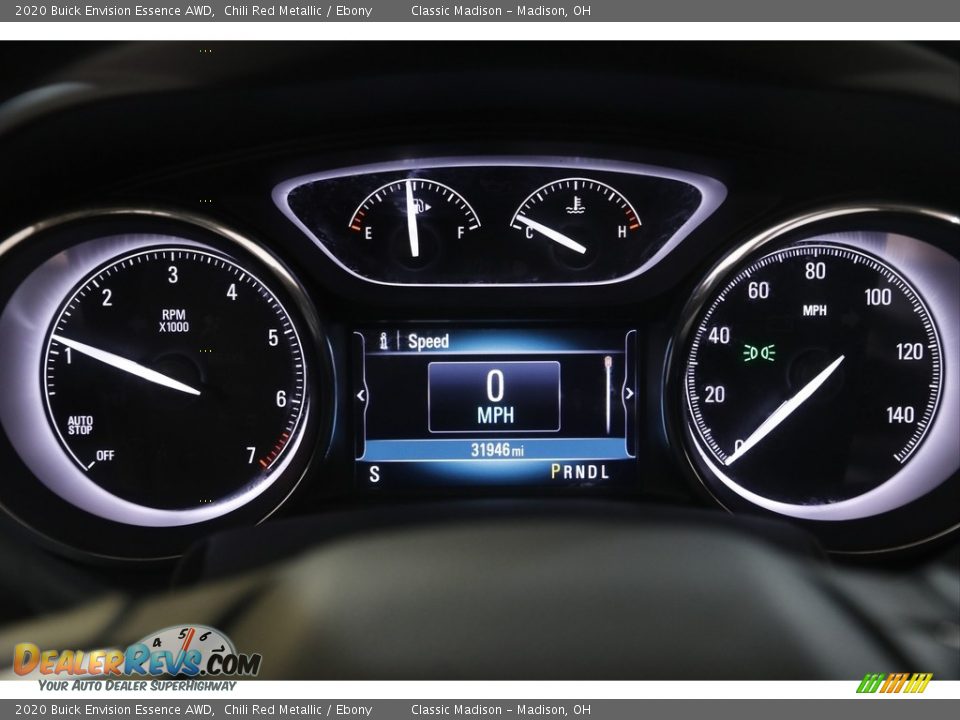 2020 Buick Envision Essence AWD Chili Red Metallic / Ebony Photo #8