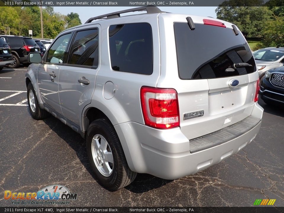 2011 Ford Escape XLT 4WD Ingot Silver Metallic / Charcoal Black Photo #3