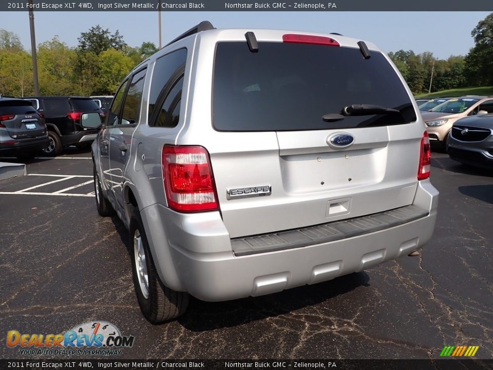 2011 Ford Escape XLT 4WD Ingot Silver Metallic / Charcoal Black Photo #4