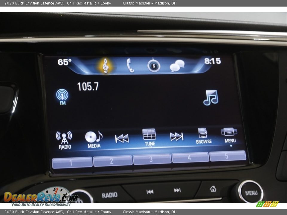 2020 Buick Envision Essence AWD Chili Red Metallic / Ebony Photo #10