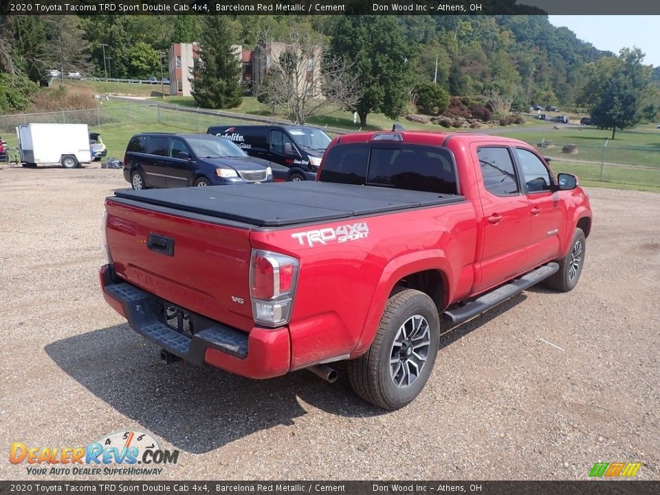 2020 Toyota Tacoma TRD Sport Double Cab 4x4 Barcelona Red Metallic / Cement Photo #10