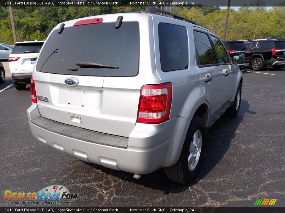 2011 Ford Escape XLT 4WD Ingot Silver Metallic / Charcoal Black Photo #6