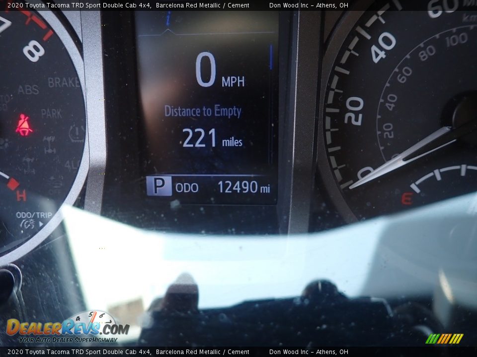 2020 Toyota Tacoma TRD Sport Double Cab 4x4 Barcelona Red Metallic / Cement Photo #12