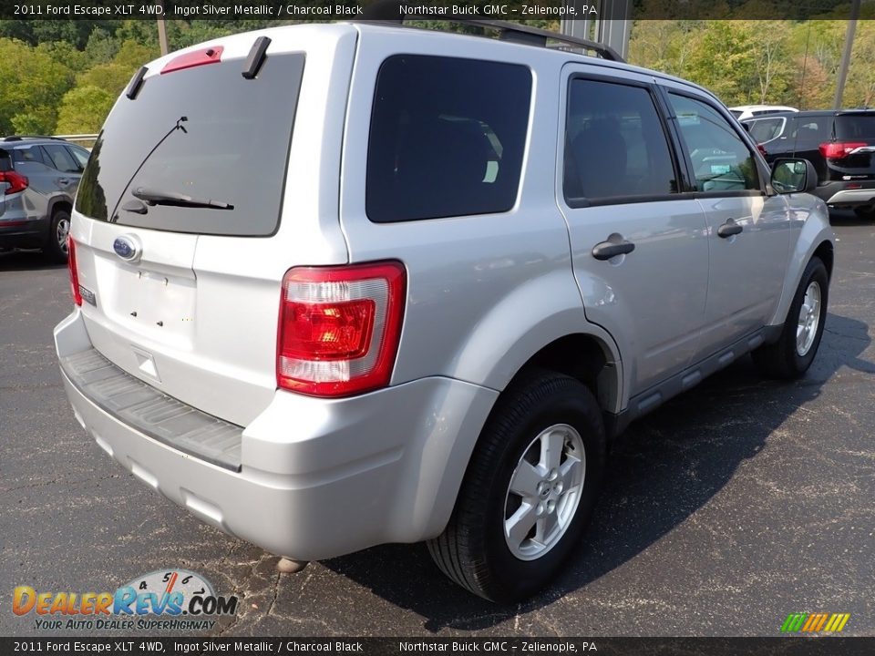 2011 Ford Escape XLT 4WD Ingot Silver Metallic / Charcoal Black Photo #7