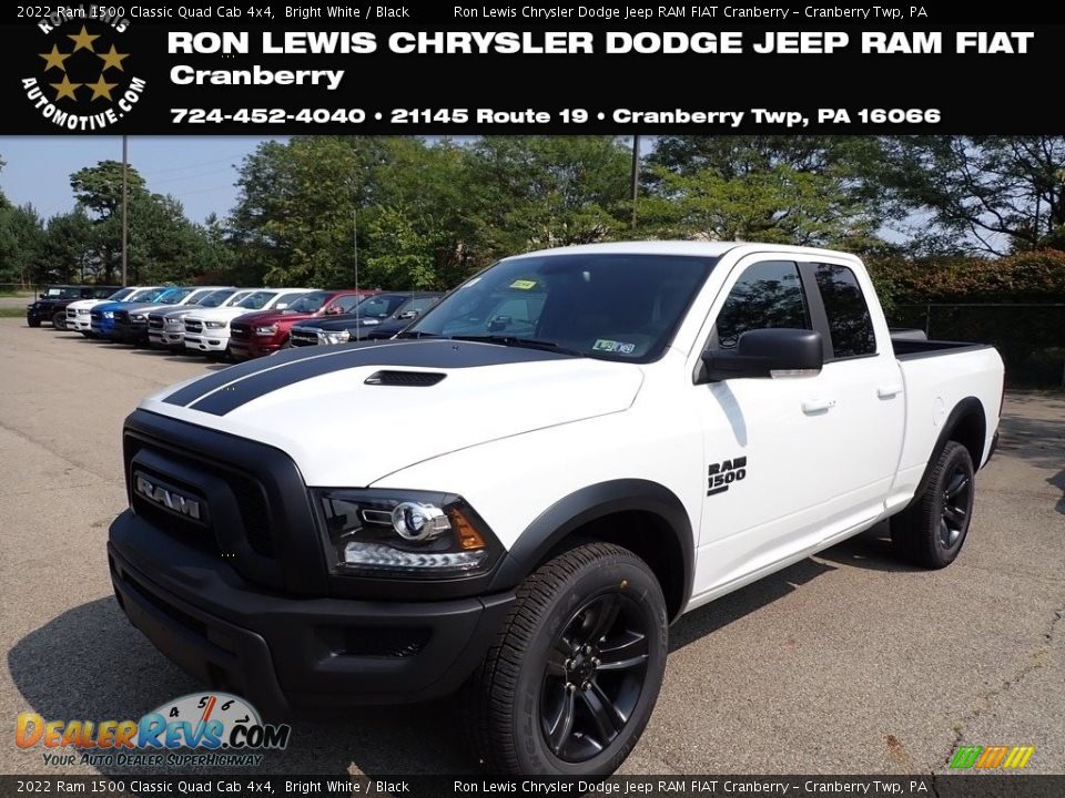 2022 Ram 1500 Classic Quad Cab 4x4 Bright White / Black Photo #1