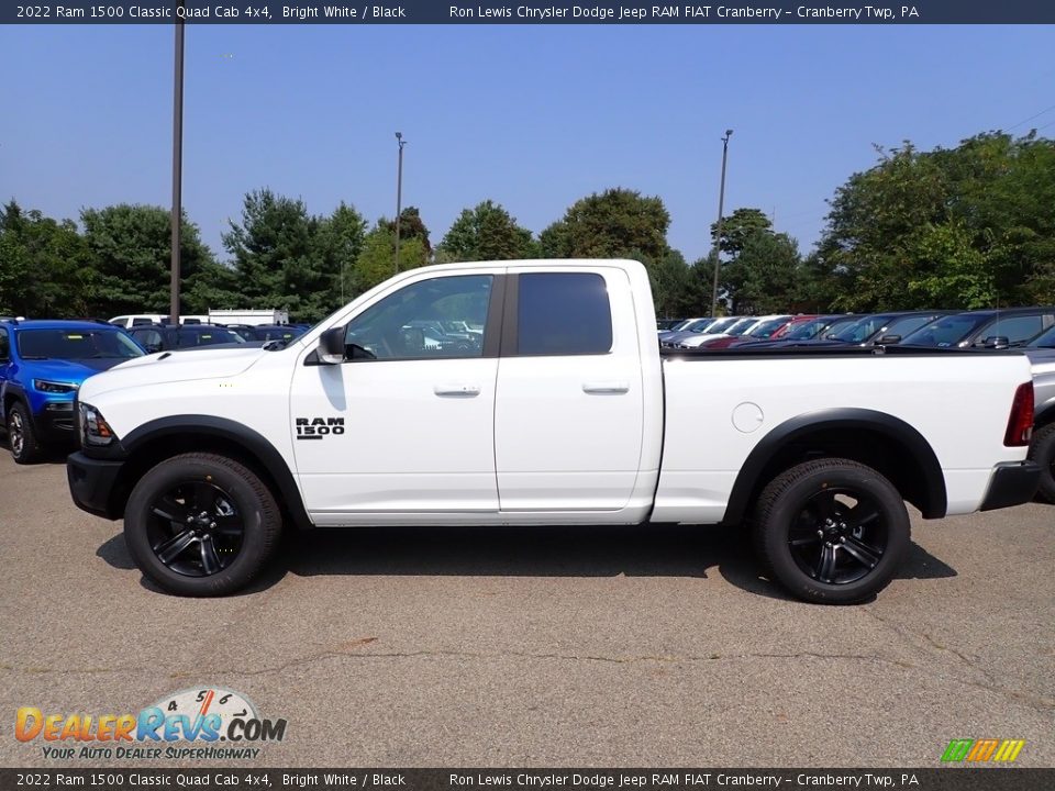 2022 Ram 1500 Classic Quad Cab 4x4 Bright White / Black Photo #2