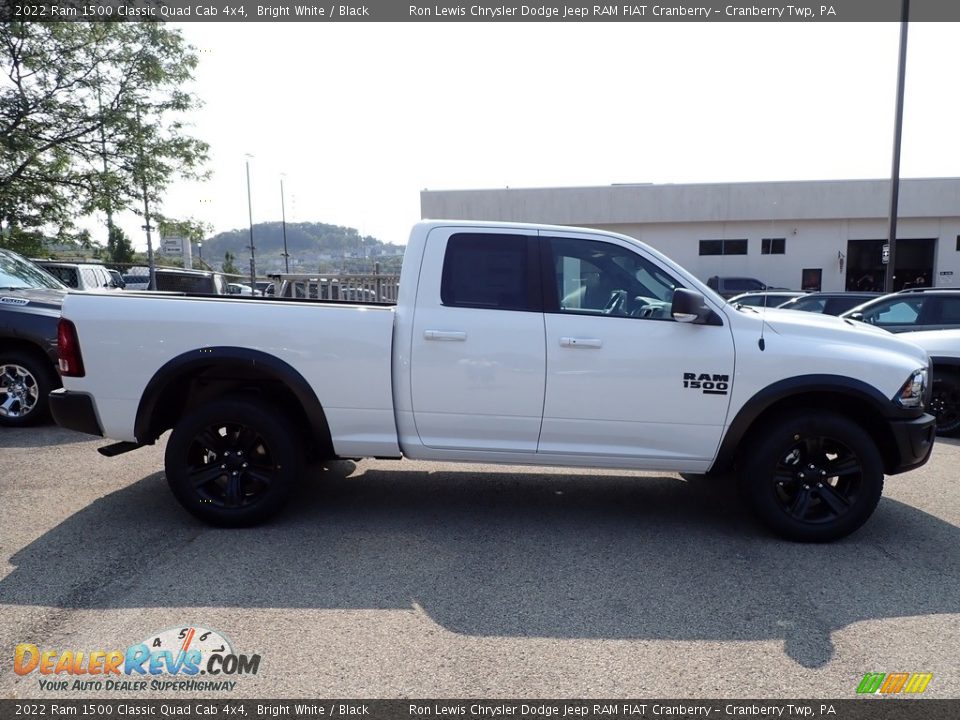 2022 Ram 1500 Classic Quad Cab 4x4 Bright White / Black Photo #7